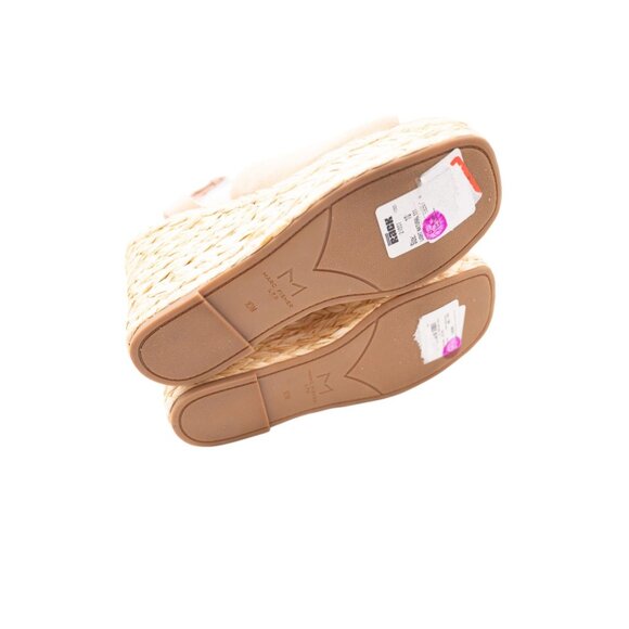 NWOB Marc Fisher Nelly Espadrille Sandals Sz 10 Pink Suede Ankle Strap Wedge - Picture 11 of 13